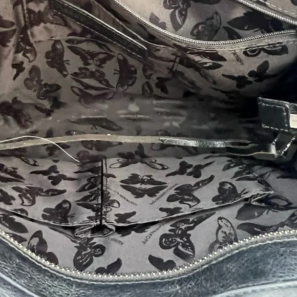 Rebecca Minkoff Black Leather MAB Tote with Side Zippers - Picture 5 of 9